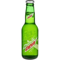 تصویر نوشابه گازدار مانتن دوو شيشه 250 ميل DEW مدل Mountain Dew Mountain Dew Soft Drink 250ml