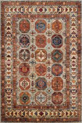 تصویر فرش ماشینی طرح گلیم طرح خوشگو کد HAG2.602.01 