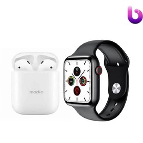 تصویر پکیج ساعت هوشمند Modio M Plus + ایرپاد UNIQUE COMBINATION M Plus SMART WATCH + airpods