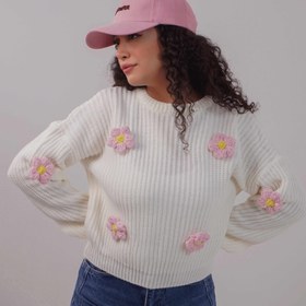 تصویر بافت گل برجسته 