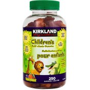 تصویر مولتی ویتامین پاستیلی کرکلند مخصوص کودکان Krikland(۲۵۰عددی) KIRKLAND Children's Multi-vitamin Gummies Multivitomines gélifies pour enfants