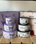 تصویر ست ظرف غذا سه تکه کرومی و اسنوپی - نوع: کرومی 