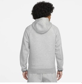 تصویر سویشرت ورزشی مدل Nike Sportswear Tech Fleece رنگ خاکستری تیره هدر/سیاه مردانه نایک 