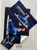 تصویر ست زیر انداز و حوله دستی و‌ شوز بگ کد 0146 