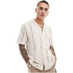 تصویر پیراهن مردانه وینتیج طرح توری river island 