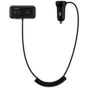 تصویر شارژر فندکی با قابلیت پخش موسیقی و تماس بیسوس Baseus T typed S-16 wireless MP3 car charger CCTM-E01 