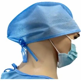 تصویر کلاه جراحی بنددار یکبار مصرف (کارتنی) SKD 