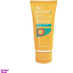 تصویر کرم ضدآفتاب رنگی بایو مارین (Bio Marine) مدل Aqua Sun 3in1 مناسب پوست خشک رنگ بژ روشن با SPF50 حجم 50 میلی‌لیتر 