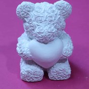 تصویر قالب سیلیکونی تدی قلب دست 