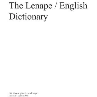 خرید و قیمت دانلود کتاب The Lenape / English Dictionary | ترب