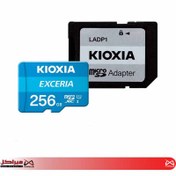 تصویر کارت حافظه‌ microSDHC کیوکسیا مدل EXCERIA کلاس 10 استاندارد UHS-I U1 سرعت 100MBps ظرفیت 256 گیگابایت به همراه آداپتور SD ا Kioxia Exceria LMEX1L256GG2 256GB UHS-I microSDXC Memory Card Kioxia Exceria LMEX1L256GG2 256GB UHS-I microSDXC Memory Card