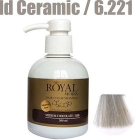 تصویر شامپو رنگساژ 300میل آتوسا رویال 6.221 Atousa Royal Dye Shampoo 300 ml