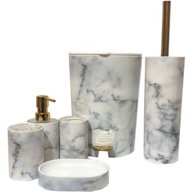 تصویر ست سرویس بهداشتی ا 6-piece marble lemon toilet set 6-piece marble lemon toilet set