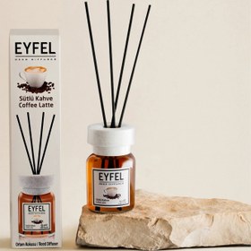 تصویر خوشبو کننده هوا ایفل (Eyfel) مدل CoffeeLatte کافی حجم 120 میلی لیتر کپی EYFEL COFFEELATTE REED DIFFUSER (120ml)