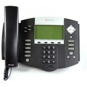 تصویر تلفن VoIP پلی کام مدل SoundPoint IP 550 تحت شبکه ا Polycom SoundPoint IP 550 phone Polycom SoundPoint IP 550 phone