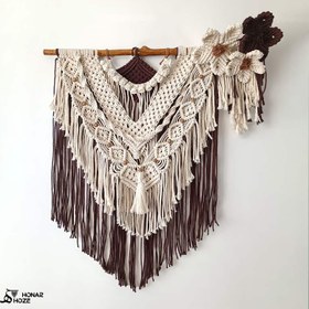 تصویر دیوارکوب مکرومه مدل شکوفه |”wallhanging”shekofeh 