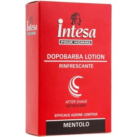 تصویر افترشیو اینتسا منتولو Intesa Mentolo حجم 100 میلی لیتر Intesa Pour Homme Dopobarba Lotion Mentolo After Shave Refreshing