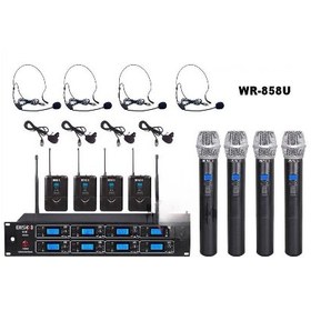 تصویر میکروفون بی سیم 8 کانال بیسکو WR-858U