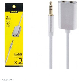 تصویر کابل 1 به 2 aux ریمکس مدل RL-S20 Remax 3.5mm Share Jack Cable