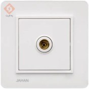 تصویر پریز آنتن مدل ویترا سفید جهان الکتریک 