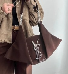 تصویر کیف دوشی چرم YSL کد 5730 