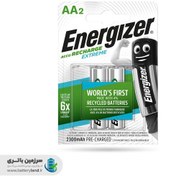 تصویر باتری شارژی قلمی نیکل متال هیدرید NiMH 2300 mAh 1.2v سری Accu Recharge EXTREME مدل HR06 بسته ۲تایی انرجایزر Energizer 