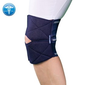 تصویر زانوبند قابل تنظیم الاستیک شناسه محصول: 5060 برند تن یار Elastic adjustable knee brace