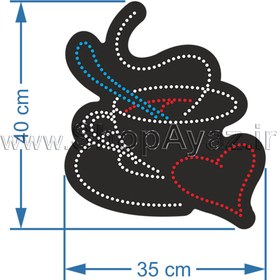 تصویر تابلو کافه سایز کوچک کد 295 