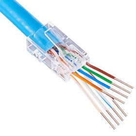 تصویر سوکت میان گذر CAT6 UTP RJ45 Cat6 UTP Network Socket