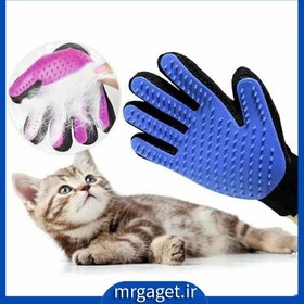 تصویر دستکش تروتاچ یا دستکش شانه ای حیوانات خانگی ا r pet shoulder gloves r pet shoulder gloves