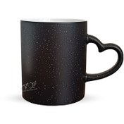 تصویر چاپ روی ماگ جادویی دسته قلبی 