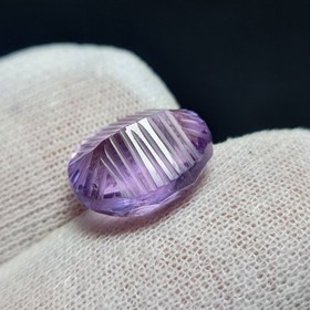 تصویر نگین سنگ آمیتیست معدنی ۸/۱ قیراط کد 29867 