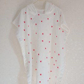 تصویر حوله گلدوزی پانچو 