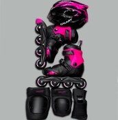 تصویر اسکیت بچه گانه کالاری مدل T1 رنگ صورتی 