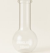 تصویر بالن ته صاف 10 سی سی - یونی گلس Flat Bottom Flask 10 سی سی - Uniglass