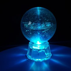 تصویر گوی کریستالی طرح منظومه شمسی 