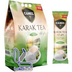 تصویر چای کرک کمل با طعم هل 500 گرم 25 عدد CAMEL CAMEL Karak tea with cardamom flavoured 500 g 25 psc