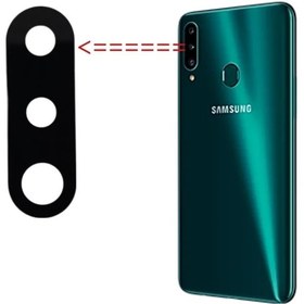 تصویر شیشه لنز دوربین گوشی سامسونگ گلکسی A20s/A207 Camera lens Samsung Galaxy A20s/A207