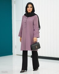 تصویر مانتو زنانه مدل والریا کد 2215 جنس شانتون 