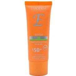 تصویر كرم ضد آفتاب رنگی اس پی اف 50 پوست چرب 40 میلی لیتر اویدرم Eviderm Evisun Tinted SunScreen Cream