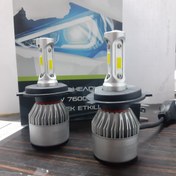 تصویر هدلایت خودرو COB ۳ طرفه پایه H4 جنس خوب 