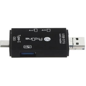 تصویر مبدل USB-C / USB / microUSB به SD / USB / TF پرووان مدل PCO03 