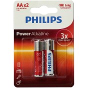 تصویر باتری قلمی فیلیپس مدل Power Alkaline بسته 2 عددی 