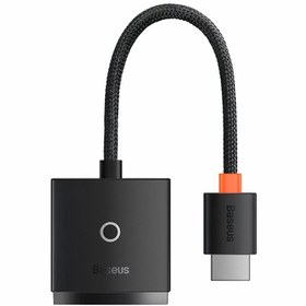 تصویر مبدل HDMI به VGA باسئوس مدل BS-OH010 مشکی Baseus HDMI to VGA Adapter Black