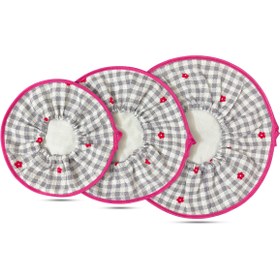 تصویر دم کنی ۳ تکه طرح چهارخونه 