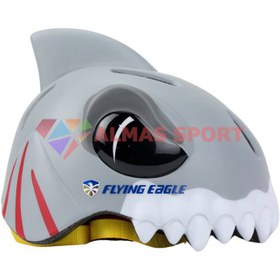 تصویر کلاه اسکیت فلایینگ ایگل مدل اگرسیو طرح کوسه 