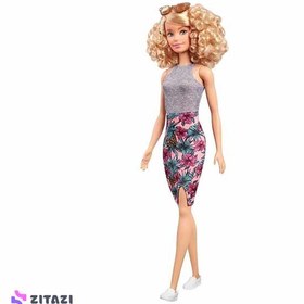 تصویر عروسک باربی مو فرفری مدل Barbie Fashionistas Charming Party Dolls - زمان ارسال 15 تا 20 روز کاری 