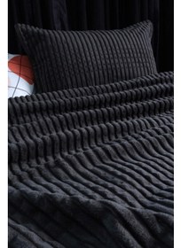 تصویر ست پتو یک نفره دو تکه مرینوس مدرن - آنتراسیت برند favora Merinos Modern Line 2 Piece Single Blanket Set - Anthracite