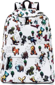 تصویر Leaper Stylish School Backpack Bookbags College Bags Travel Bag Daypack Large Animals-beige 