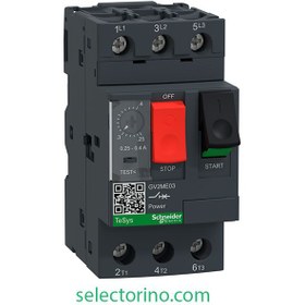 تصویر کلید حرارتی اشنایدر کلید حرارتی 0.4-0.25 اشنایدر GV2ME03